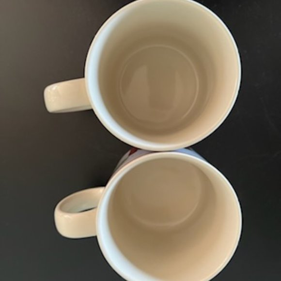 Set of 2 Warren Kimble RED BARNS 1998 Folk Art Coffee Mugs ~ Sakura ~ Americana - Picture 8 of 10